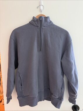 Aritzia Cozy Fleece Boyfriend 1/2 Zip Sweatshirt